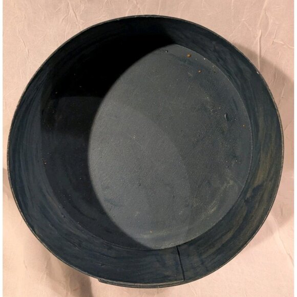 Norwegian Rosemaling Wooden Box Roses Round Lid Flowers Handpainted Signed Vtg - Picture 15 of 16